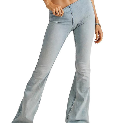 Damen Flared Jeans im lässigen Schnitt mit hohem Bund und formschmeichelnder Silhouette Echo Archiv