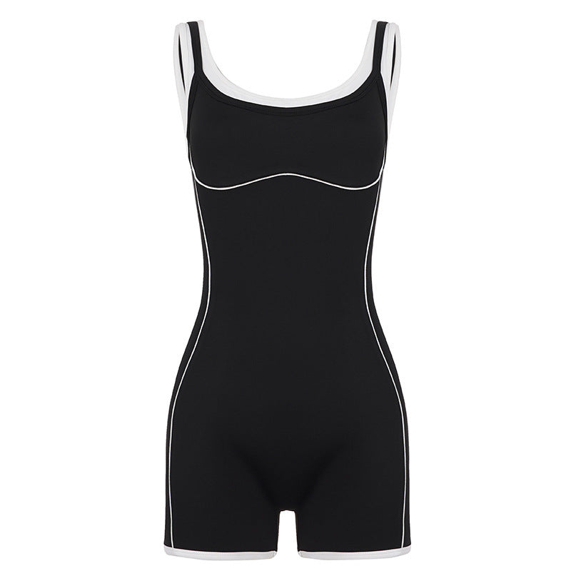 Damen Sportlicher Jumpsuit mit verstellbaren Trägern und atmungsaktiver Funktion Echo Archiv