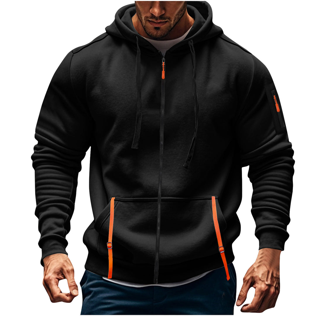 Herren sportlicher Kapuzenpulli mit praktischen Taschen Echoarchiv