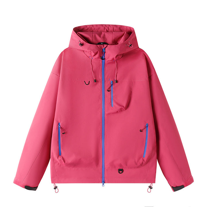 Herren Leichte Tech-Softshelljacke mit Kapuze, verstellbarem Saum und Kontrast-Reißverschlüssen Echo Archiv