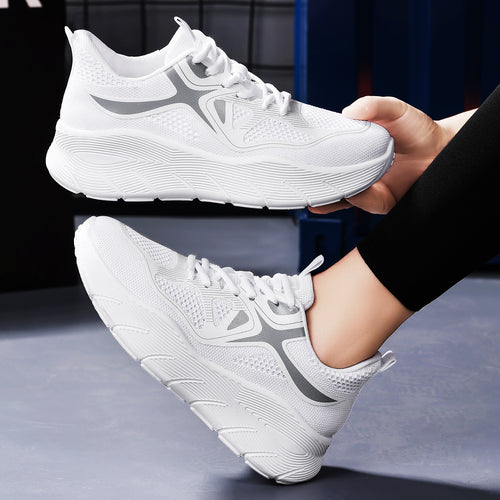 Damen nan nahtloser Performance-Walking-Sneaker mit atmungsaktivem Strickoberteil, verstärkter Zehenkappe und extrahoher Dämpfungsplateausohle Echo Archiv
