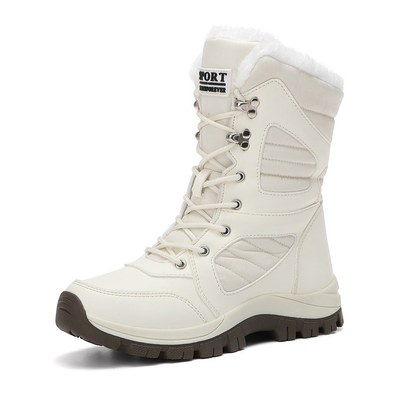 Damen Thermo-Schneestiefel mit gesteppter Isolierung, Teddyfutter und griffiger Profilsohle Echo Archiv