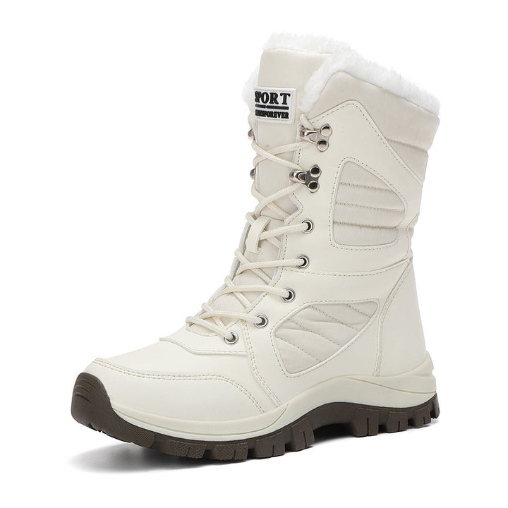 Damen Thermo-Schneestiefel mit gesteppter Isolierung, Teddyfutter und griffiger Profilsohle Echo Archiv