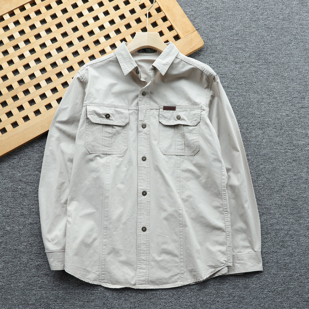 Herren Utility-Hemdjacke mit Brustklappen und verstärkten Nähten Echo Archiv