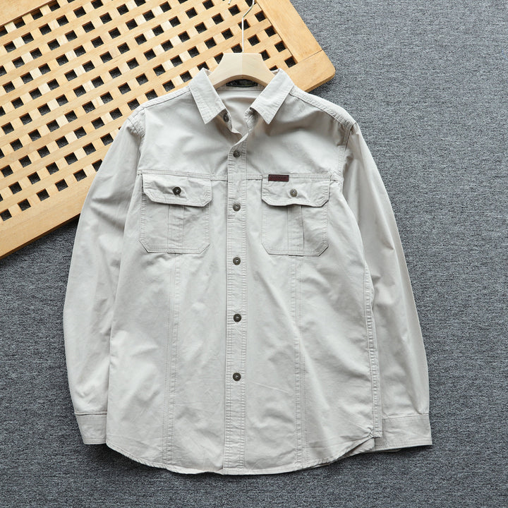 Herren Utility-Hemdjacke mit Brustklappen und verstärkten Nähten Echo Archiv