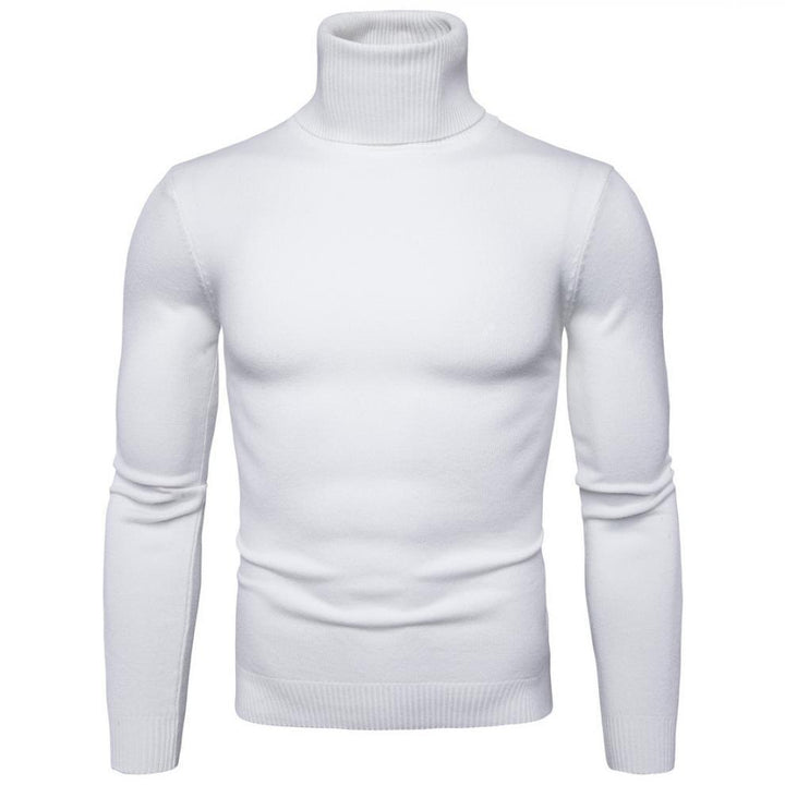 Herren nan schmal geschnittener Rollkragenpullover aus Merino-Baumwollmix mit hohem Kragen Echo Archiv