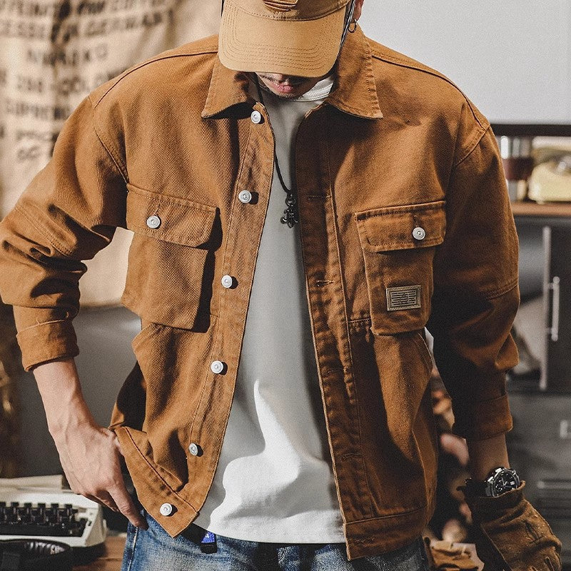 Herren Modische Utility-Jacke Echoarchiv