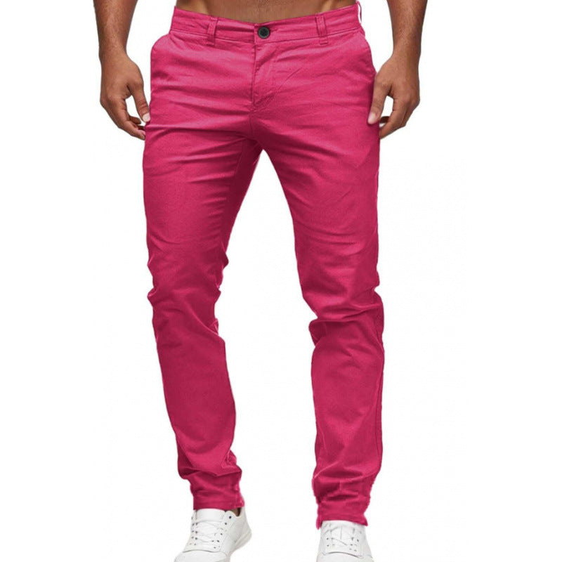 Herren Chinohose mit schmalem Schnitt und elastischem Bund Echoarchiv