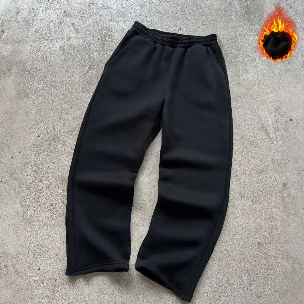 Unisex Thermo-Fleece-Jogginghose mit wärmender Innenbeschichtung, elastischem Komfortbund und geradem Bein Echo Archiv