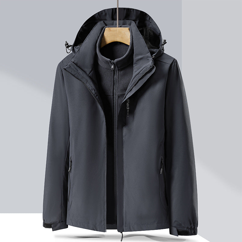 Damen dreilagige Softshelljacke mit herausnehmbarer Fleece‑Innenjacke – Célinea