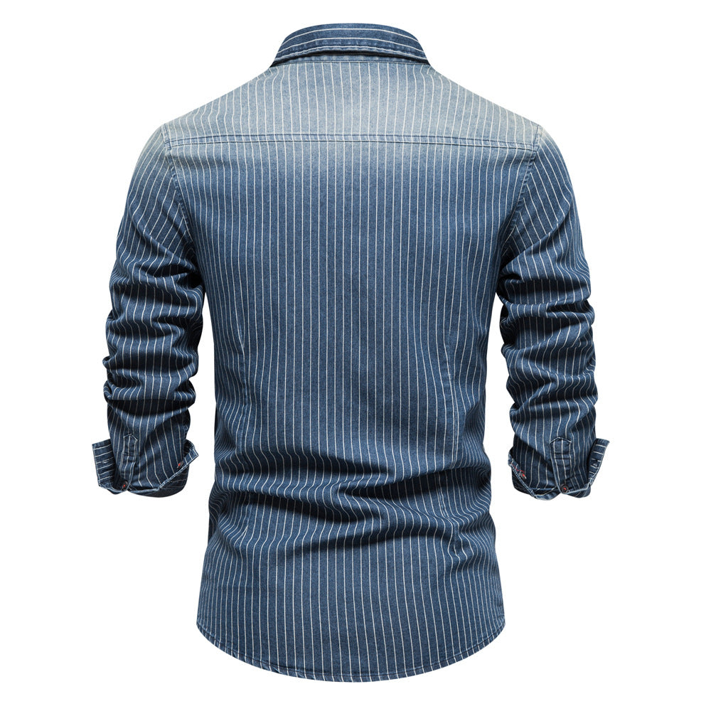 Herren Karohemd im modernen Slim-Fit-Stil mit Brusttaschen Echoarchiv