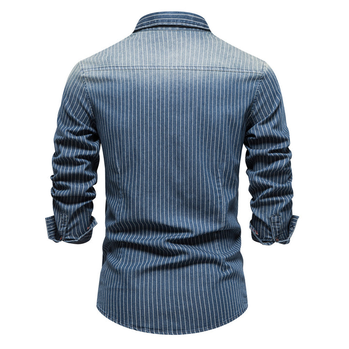 Herren Karohemd im modernen Slim-Fit-Stil mit Brusttaschen Echoarchiv