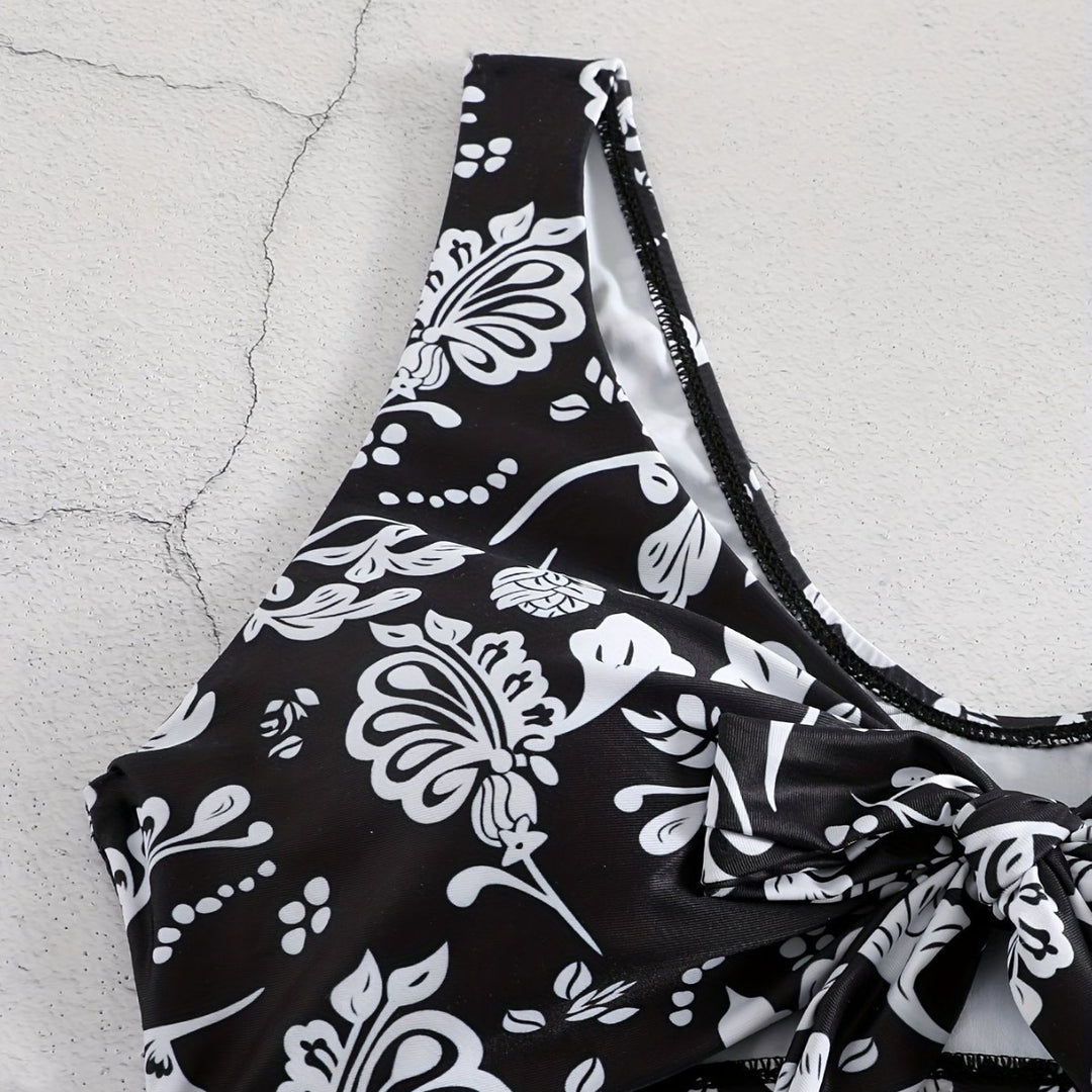 Damen Triangel-Bikini mit verspieltem Knoten-Detail Echo Archiv