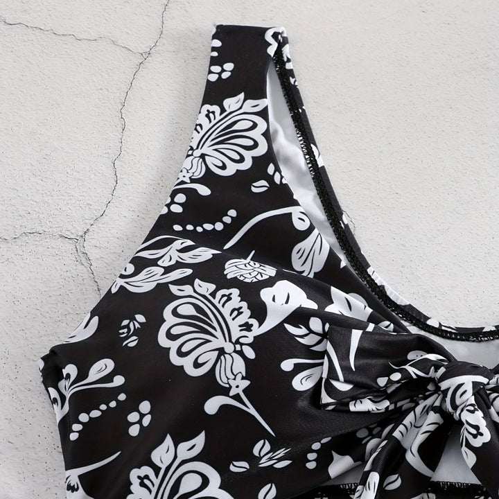 Damen Triangel-Bikini mit verspieltem Knoten-Detail Echo Archiv