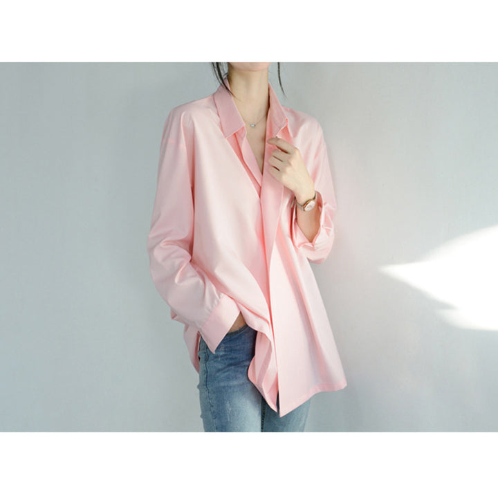 Damen Legere Oversized-Bluse mit modernem Schnitt Echoarchiv