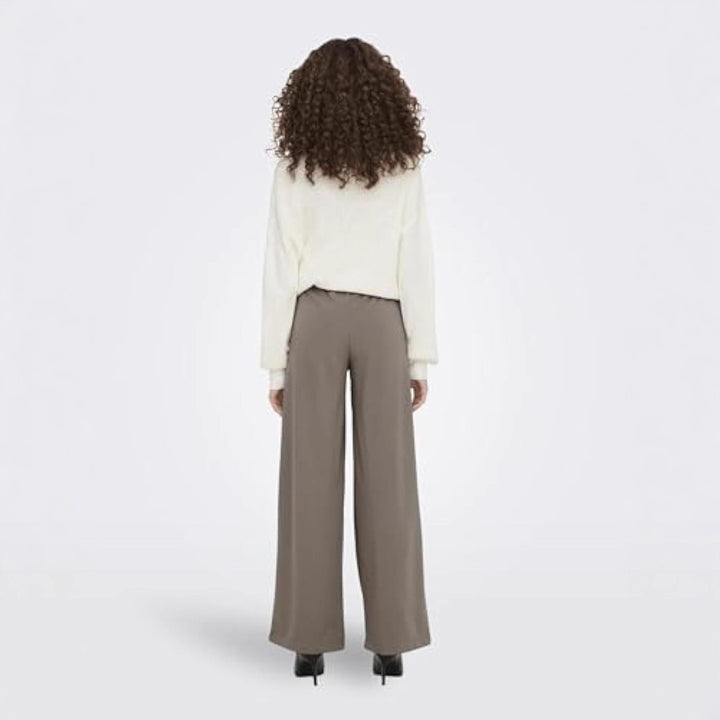 Damen Elegante weite Hose mit Knopfdetails Echo Archiv