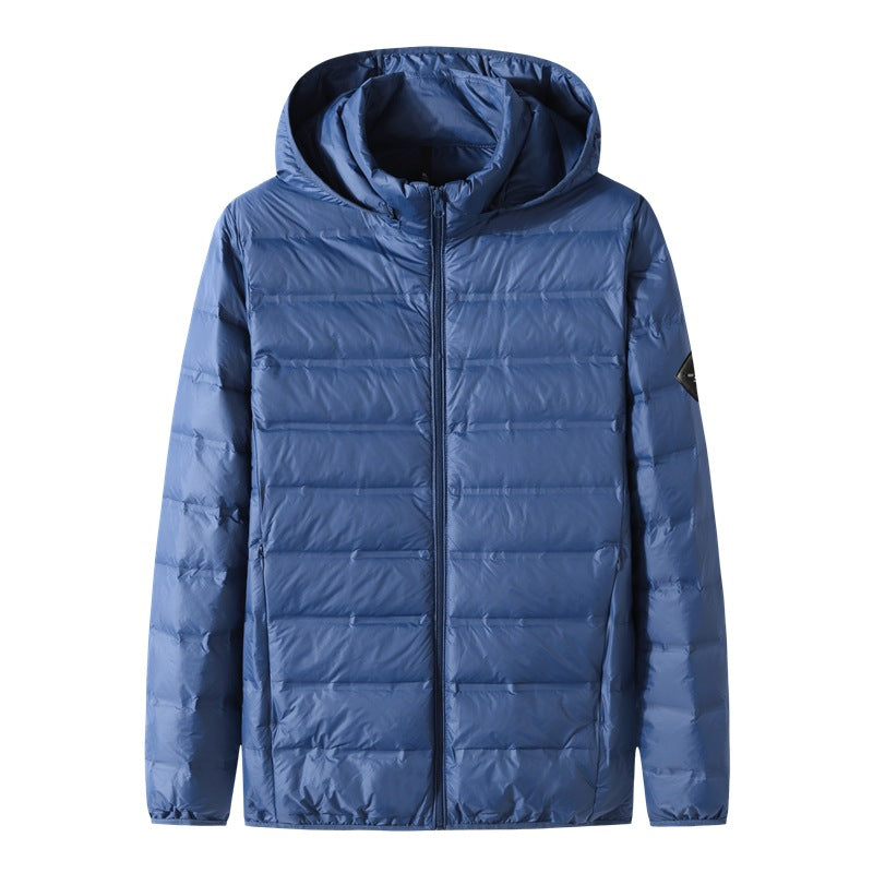 Herren Ultraleichte gesteppte Thermojacke mit Kapuze Echo Archiv
