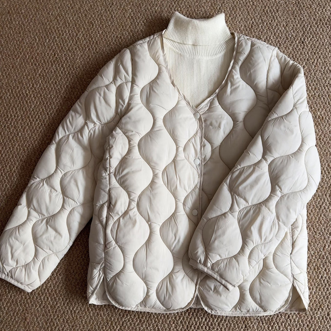 Damen Lange Steppjacke Echoarchiv