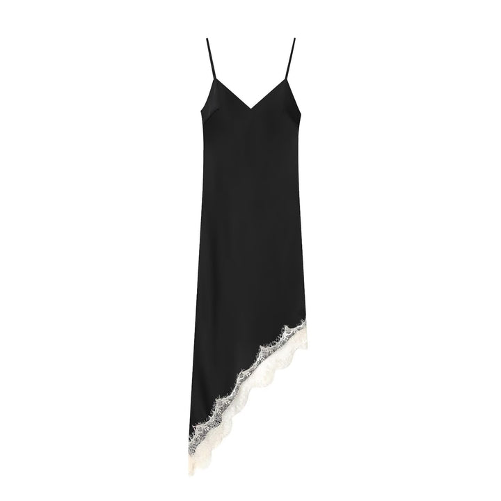 Damen Satin Nachthemd mit elegantem Spitzenbesatz Echo Archiv