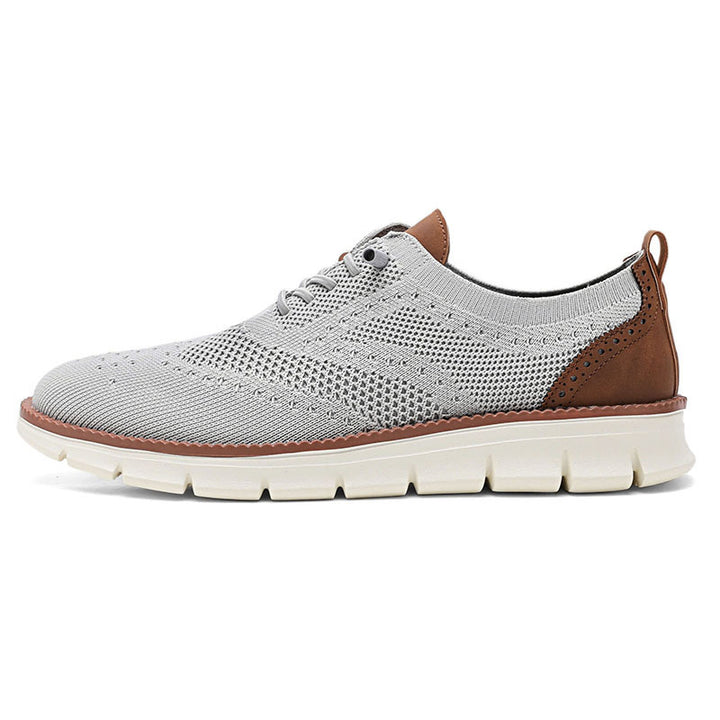 Herren nan gestrickter Business-Casual Schnürer mit Wingtip-Zierlochung und flexibler EVA-Sohle Echo Archiv