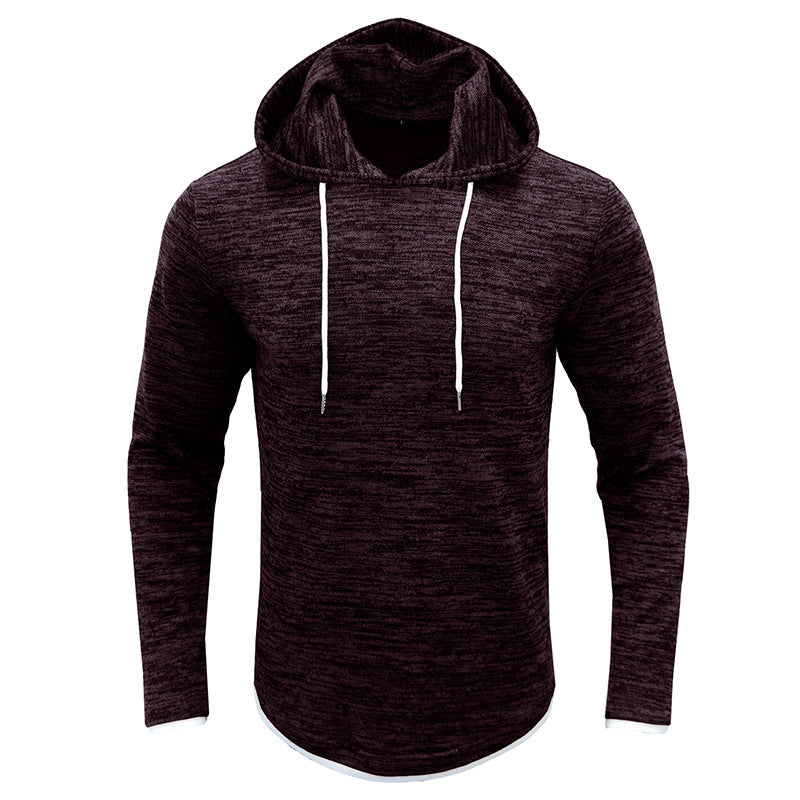 Herren sportliches Kapuzenshirt mit modischem Strukturdesign Echoarchiv