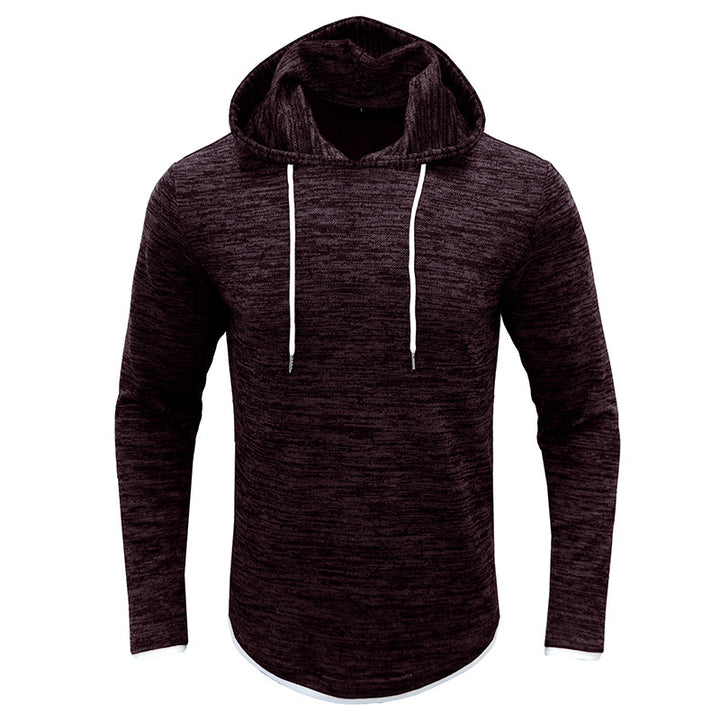 Herren sportliches Kapuzenshirt mit modischem Strukturdesign Echoarchiv