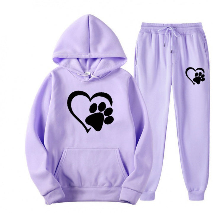 Damen Kuscheliger Hoodie und Jogginghose Set Echoarchiv
