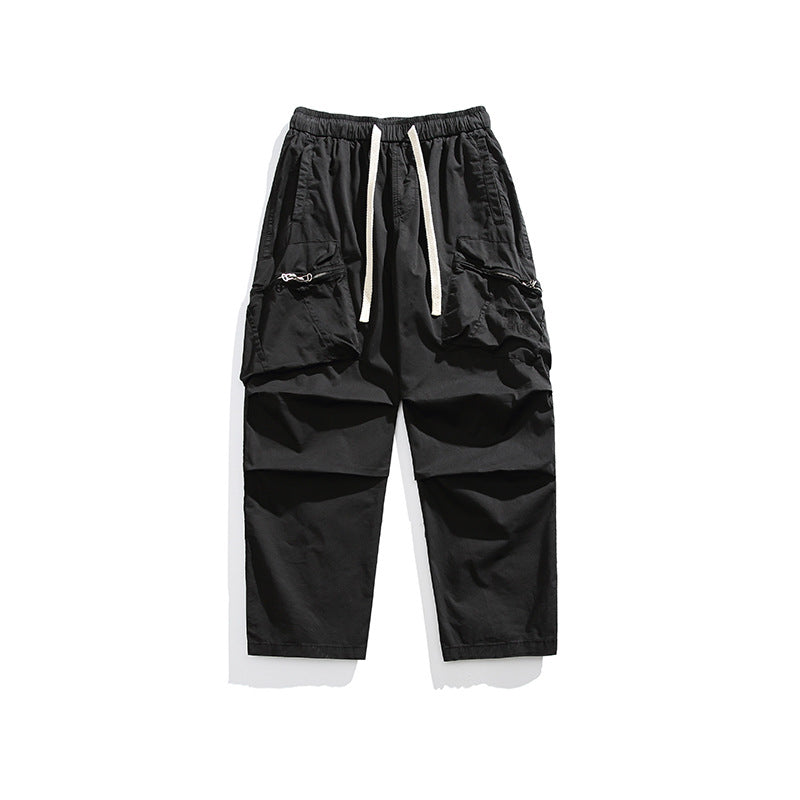 Herren Locker geschnittene Cargo-Hose mit elastischem Tunnelzugbund, Kordelzug und großen Utility-Taschen Echo Archiv