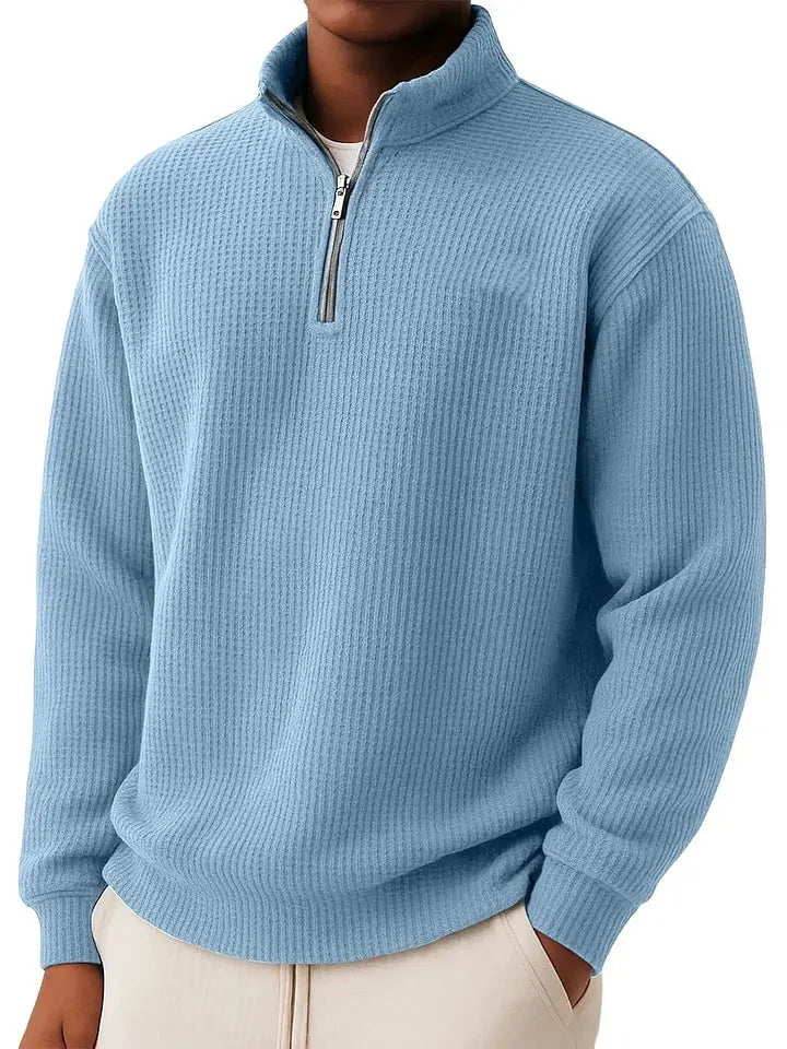 Herren Hochwertiger Pullover mit Reißverschluss Echoarchiv