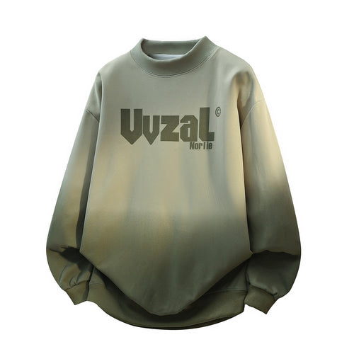 Unisex Oversize-Sweatshirt mit Stehkragen, Farbverlauf & markantem Logoprint Echoarchiv