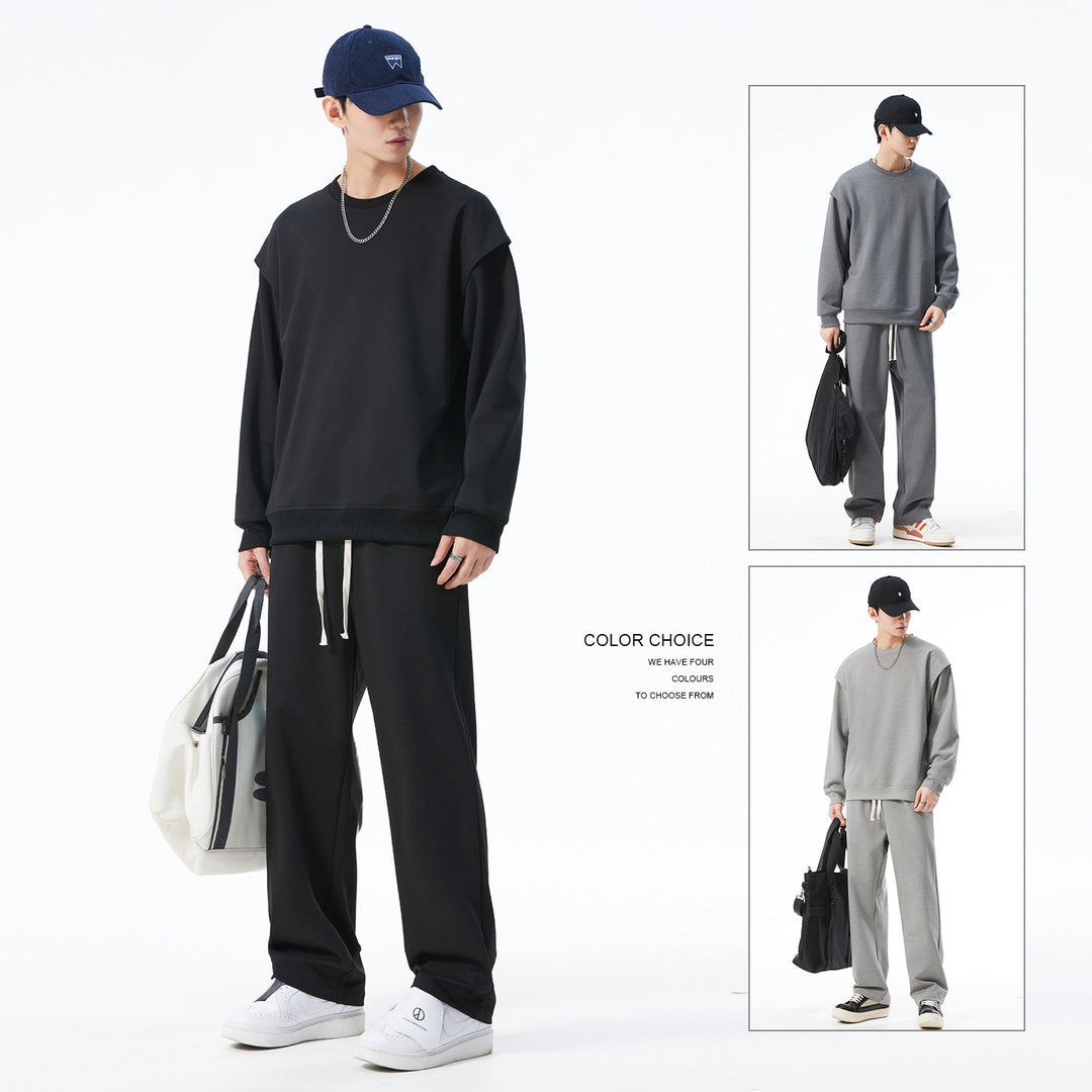 Damen Stylisches Sweatshirt und Sporthose Set Echoarchiv