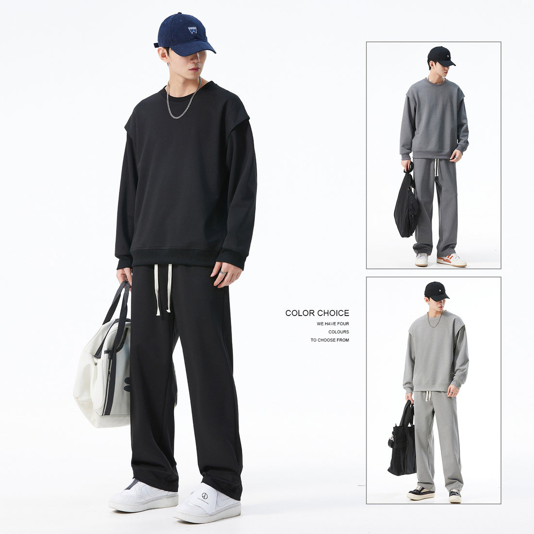 Damen Stylisches Sweatshirt und Sporthose Set – Mavelle