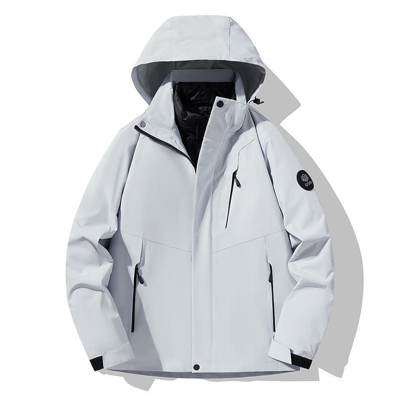 Herren Dreifach kombinierbare Funktionsjacke mit abnehmbarer Steppweste Echoarchiv