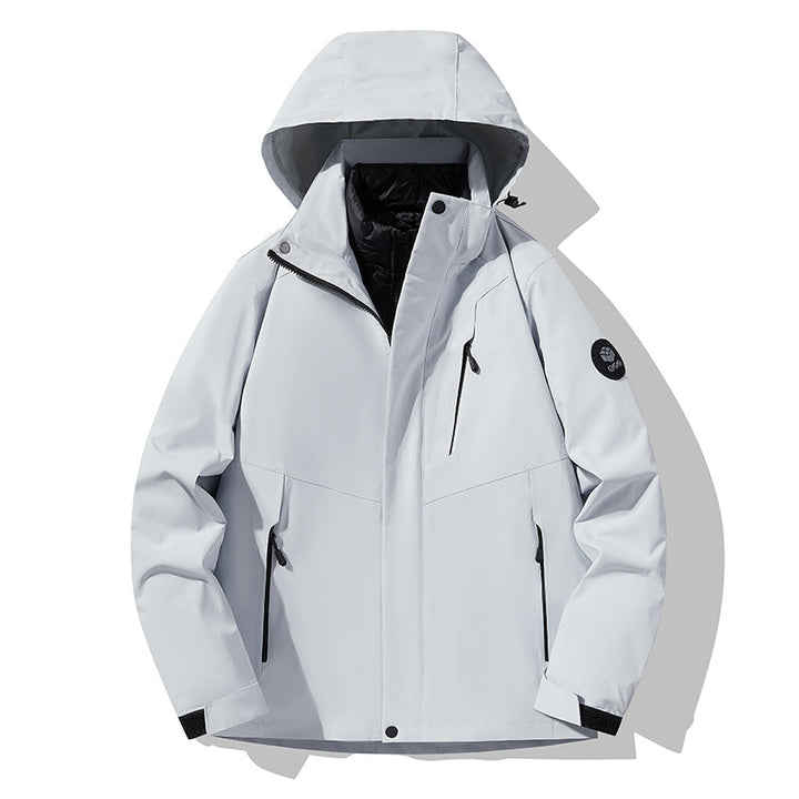 Herren Dreifach kombinierbare Funktionsjacke mit abnehmbarer Steppweste Echoarchiv