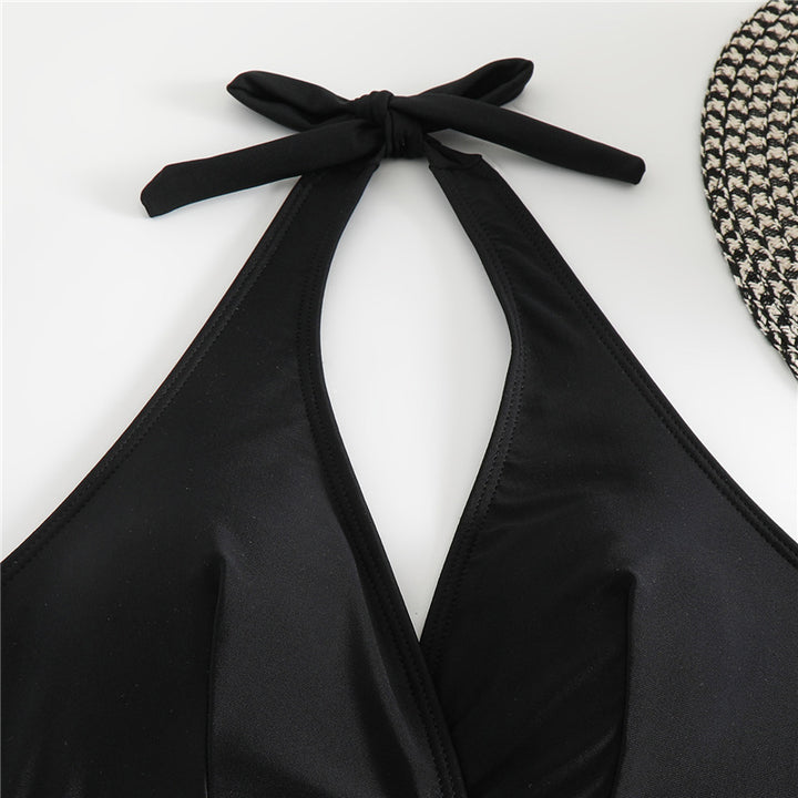 Damen Bikini-Set mit geometrischem Design und tiefem V-Ausschnitt Echo Archiv