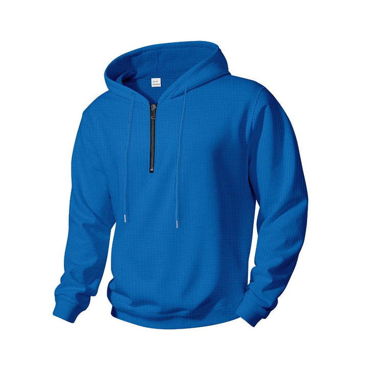 Herren Sportlicher Hoodie mit halbem Reißverschluss Echoarchiv