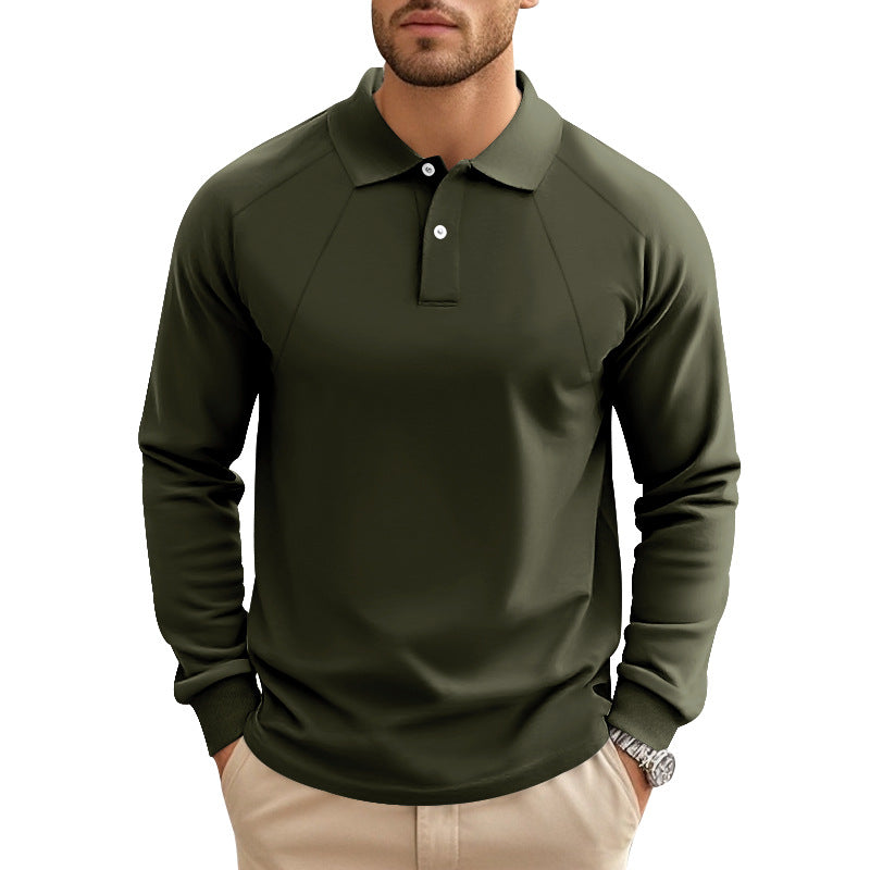 Herren Langarm-Poloshirt mit komfortablem Schnitt und sportlichem Design Echoarchiv