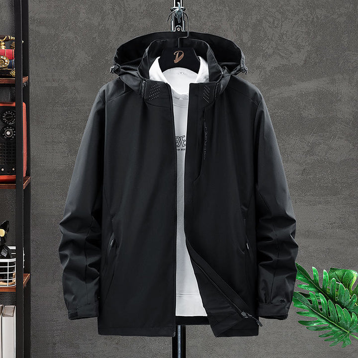 Herren Funktionsjacke mit verstellbarer Kapuze Echo Archiv