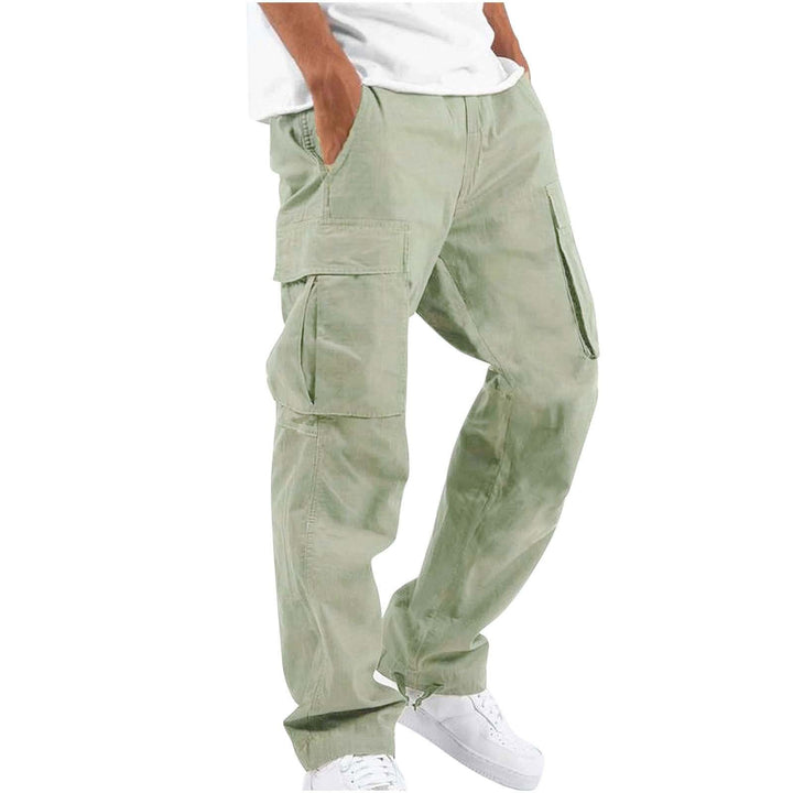 Herren nan lockere Cargo-Hose mit großzügigen Klappentaschen, elastischem Bund und Kordelzug Echo Archiv