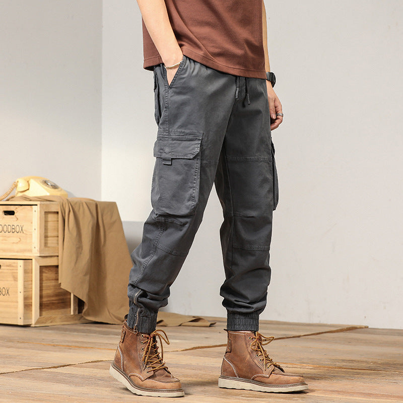 Herren vielseitige Maxcargo-Hose im urbanen Stil mit elastischem Bund und mehreren Taschen Echoarchiv