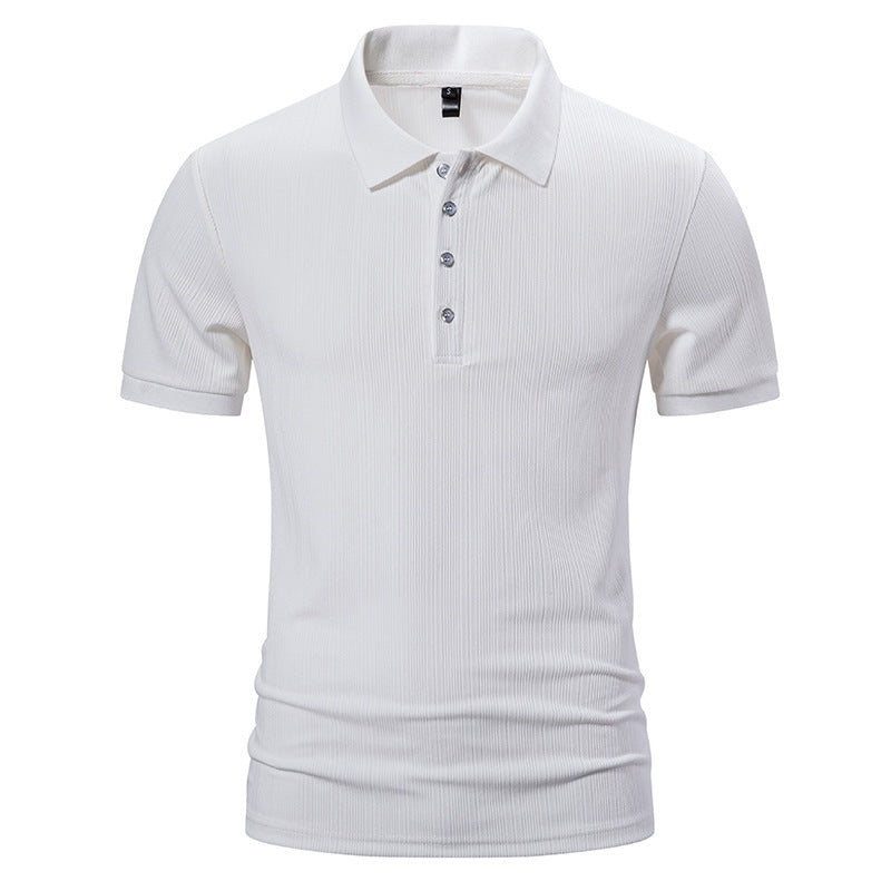 Herren Poloshirt mit strukturiertem Design und hochwertiger Baumwollmischung Echoarchiv