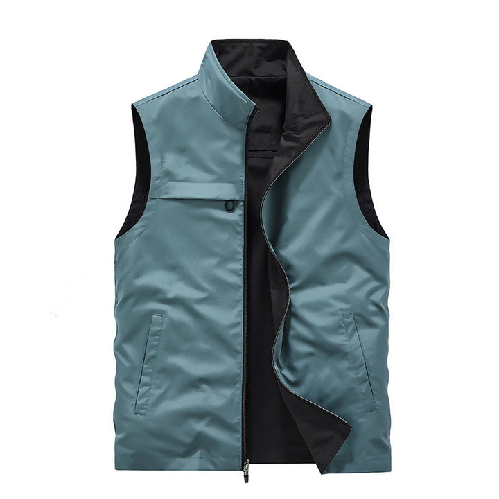 Herren Ärmellose Softshell‑Weste mit Zweiwege‑Reißverschluss und Multifunktions‑Taschen – Marzano