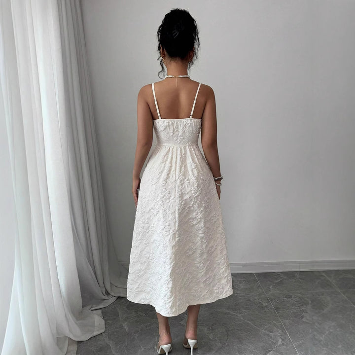 Damen Midikleid mit zarter Blumenstickerei Echo Archiv