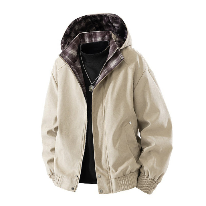 Herren Kapuzenjacke mit Karo-Futter Echo Archiv