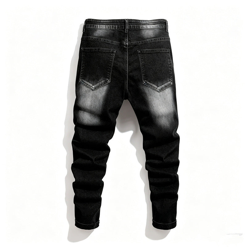 Herren Modische Ripped Jeanshose Echoarchiv