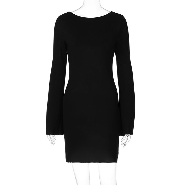 Damen langärmliges Mini-Kleid mit elegantem Schnitt Echo Archiv