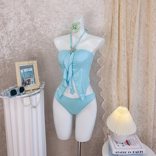 Damen Bandeau-Bikini mit Rüschen Echo Archiv