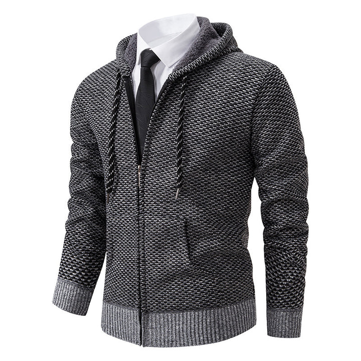 Herren stylische Kapuzenjacke mit weichem Innenfutter und eleganten Akzenten Echoarchiv