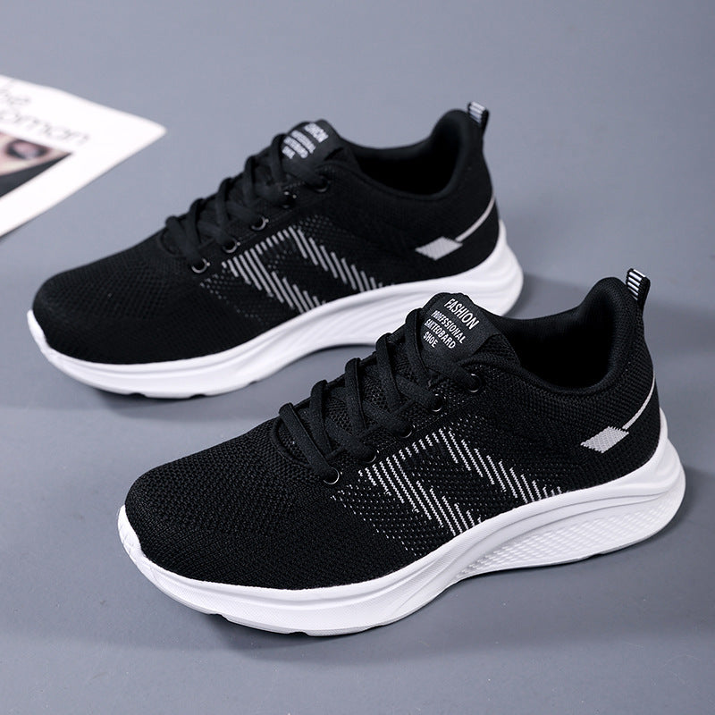 Damen nan leichter Strick-Fitnesssneaker mit nahtlosem Obermaterial, adaptiver EVA-Dämpfung und ergonomischem Fersenpolster Echo Archiv