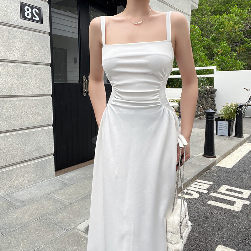 Damen Elegant geschnittenes Maxikleid mit raffinierten Rüschendetails Echo Archiv